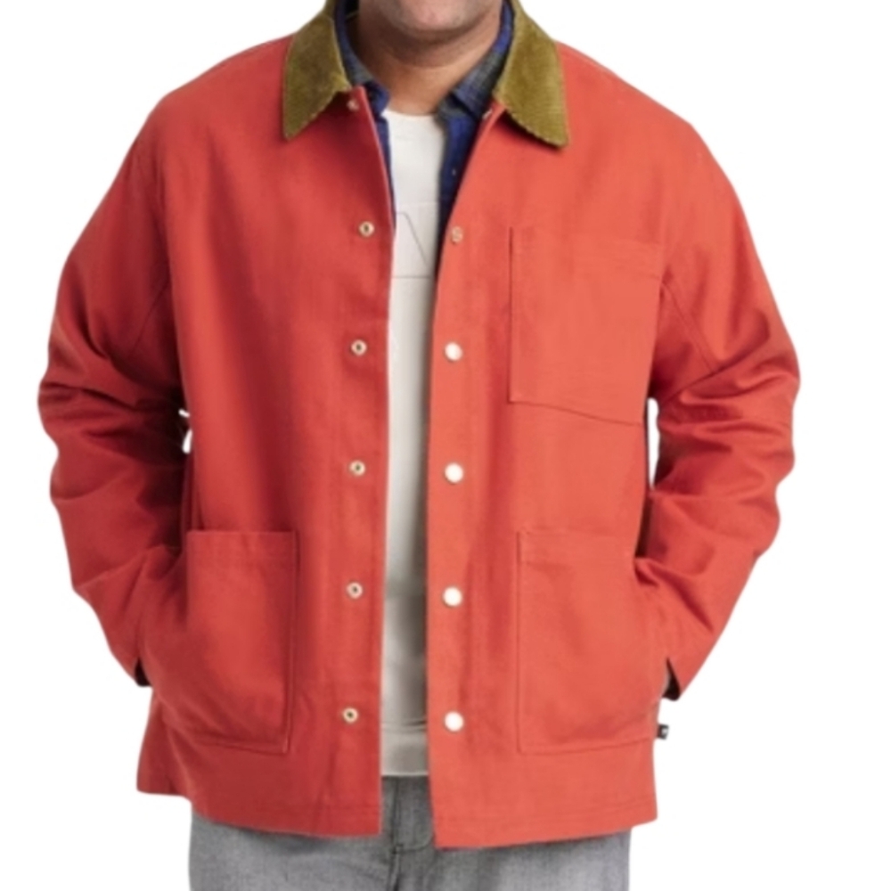 CORDUROY COLLAR UTILITY JACKET SZ XL NWT